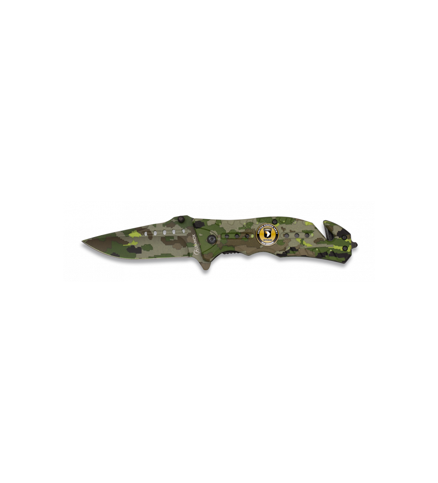 Navaja Albainox  Camo Verde. H: 8