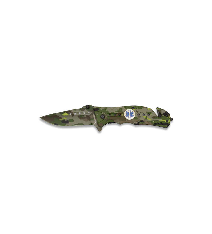 Navaja Albainox  Camo Verde. H: 8