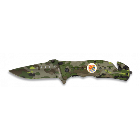 Navaja Albainox  Camo Verde. H: 8