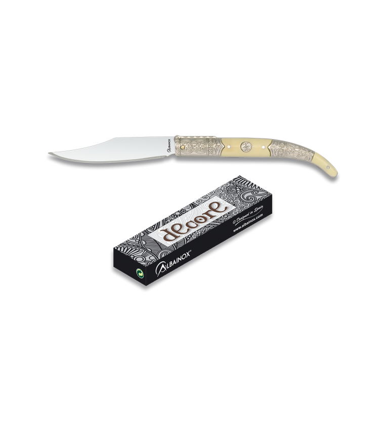 Navaja albainox cromo. hoja 8.5 cm