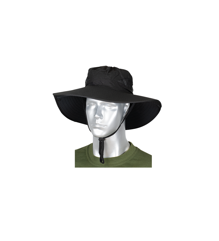 Sombrero Barbaric Negro con rejilla