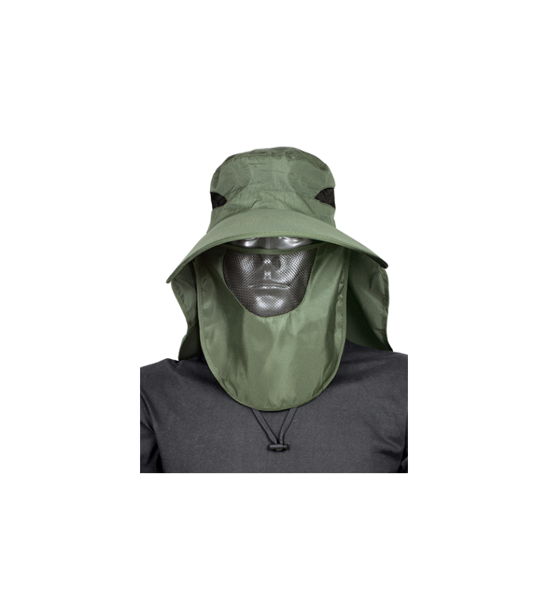 Gorra Sahariana Barbaric Verde con rejil