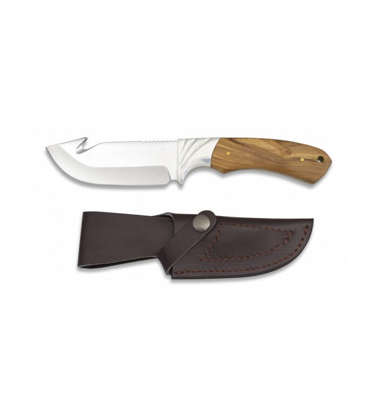 Cuchillo Caza Mango olivo. Total: 22.7