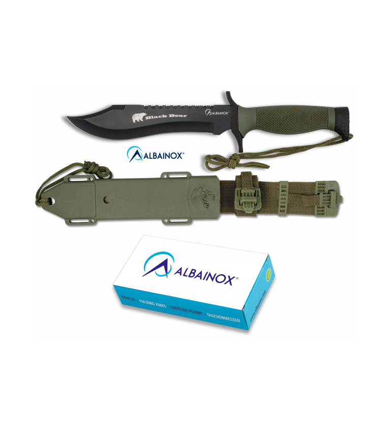 Cuchillo ALBAINOX TACTICO.C/funda. 18 cm