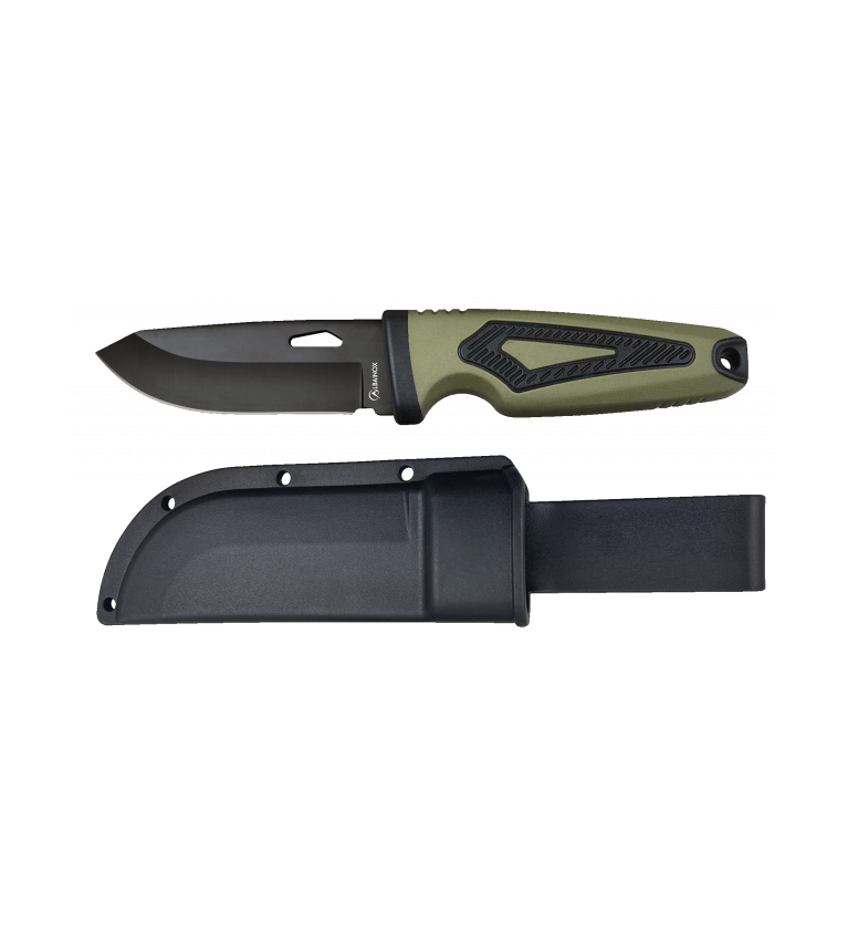 cuchillo Albainox doble inyección verde.