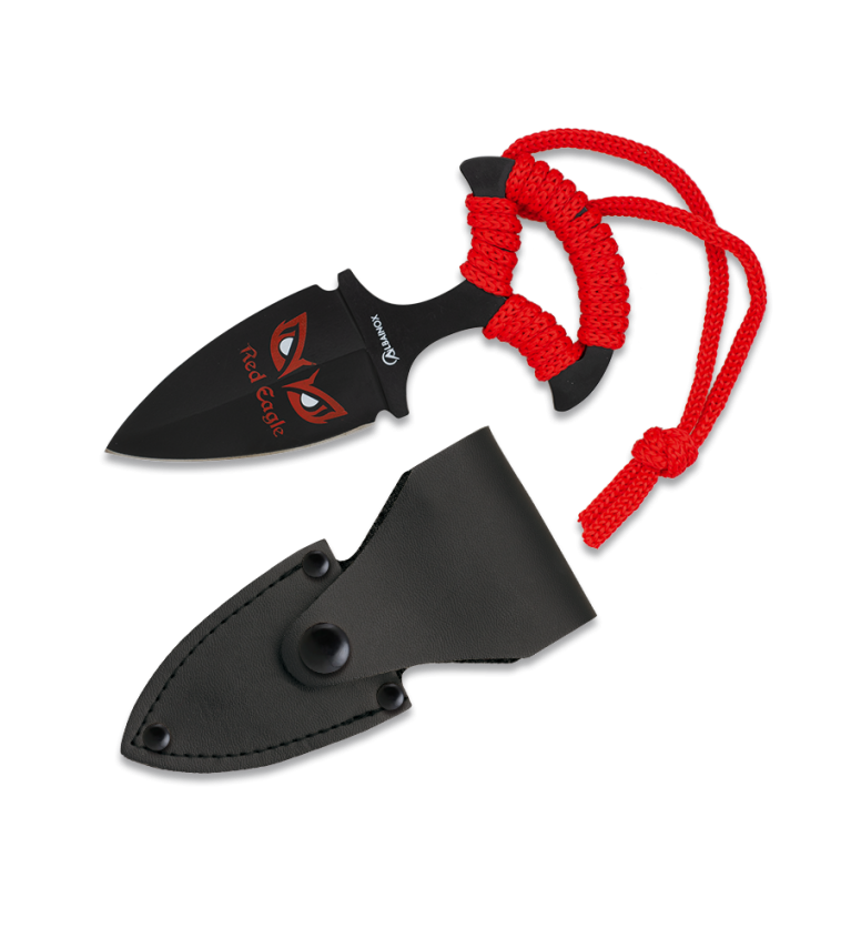 cuchillo albainox red eagle con funda. 8