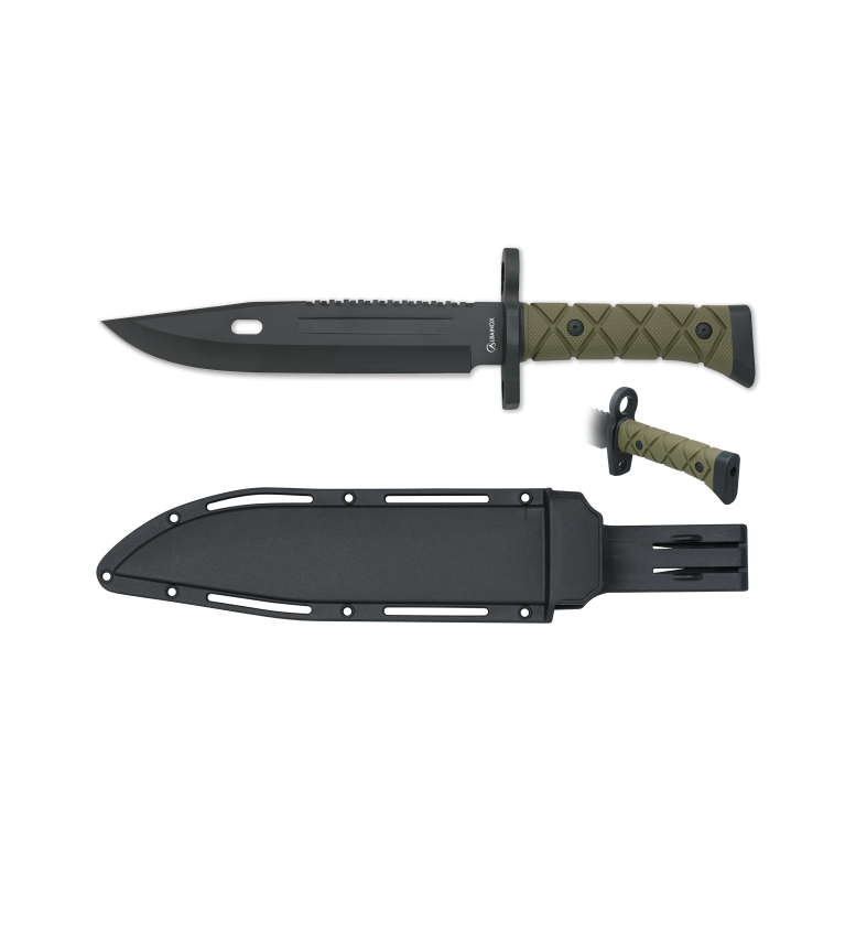 Cuchillo táctico ALBAINOX verde-negro