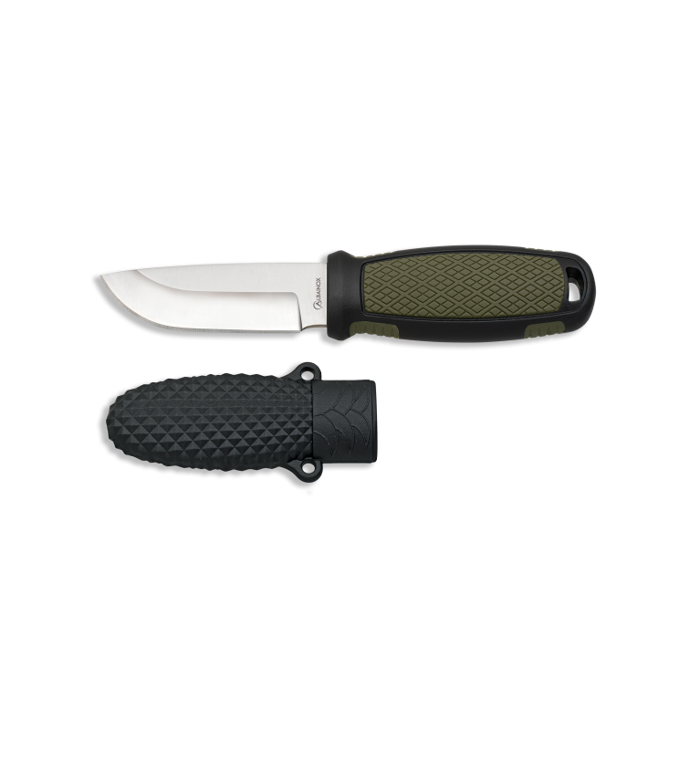 Cuchillo ALBAINOX Verde-Negro Hoja: 6.6