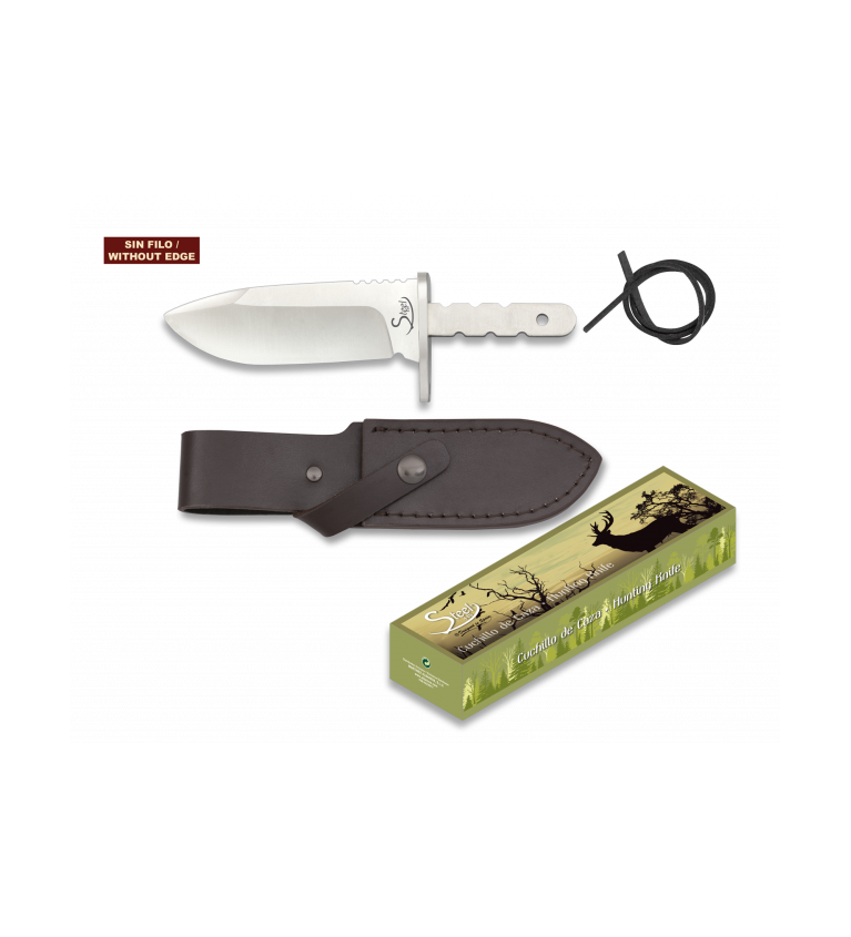 Cuchillo espiga. Total 14.7 cm. C/Funda