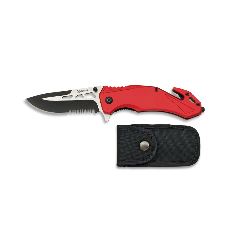 navaja Albainox roja seguridad c/F. 8.8