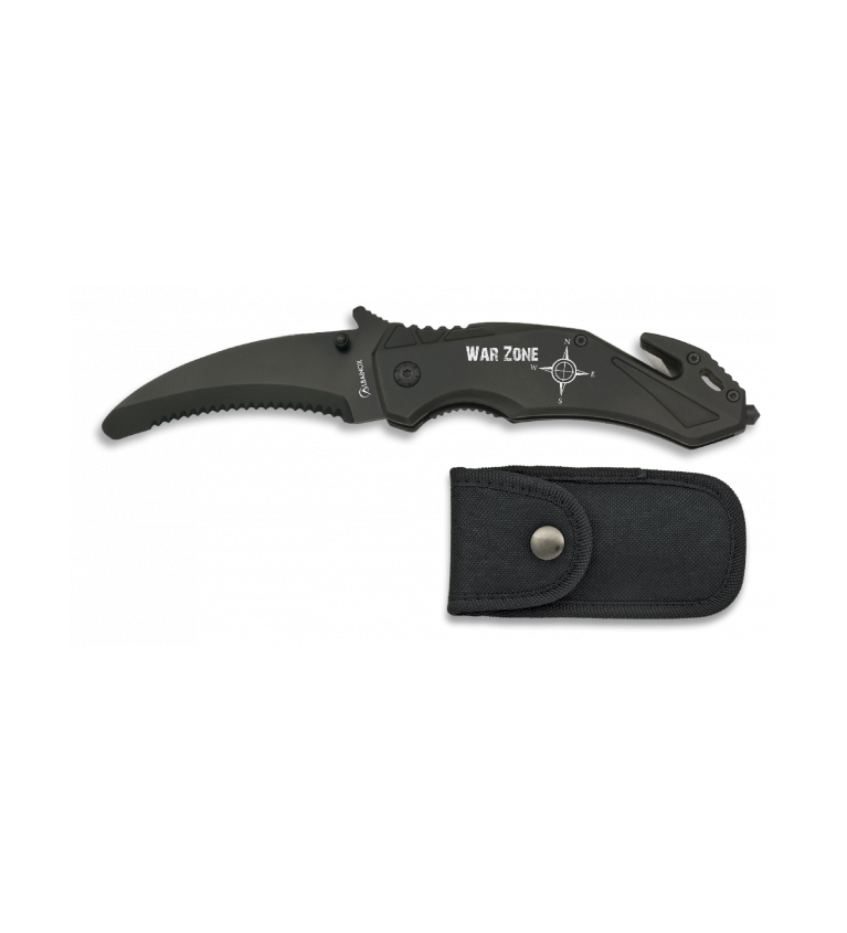 Navaja seguridad Negra Albainox. H: 8.5