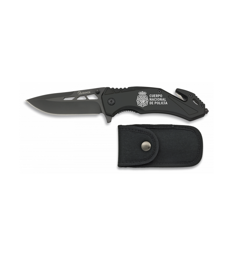 navaja albainox seguridad negra. h: 8.5