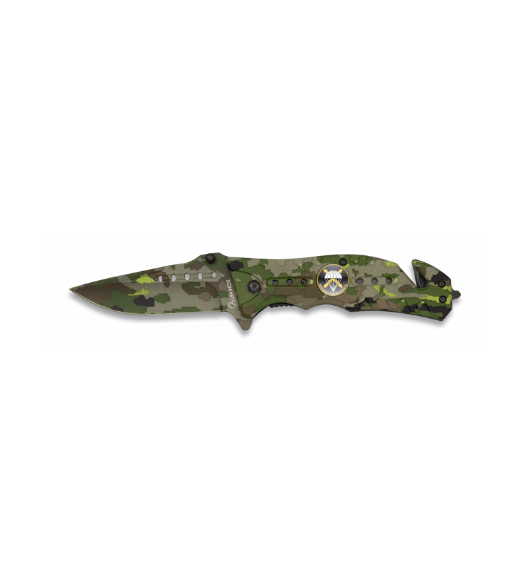 Navaja Albainox  Camo Verde. H: 8