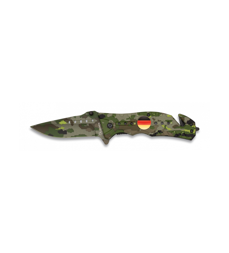 Navaja Albainox  Camo Verde. H: 8