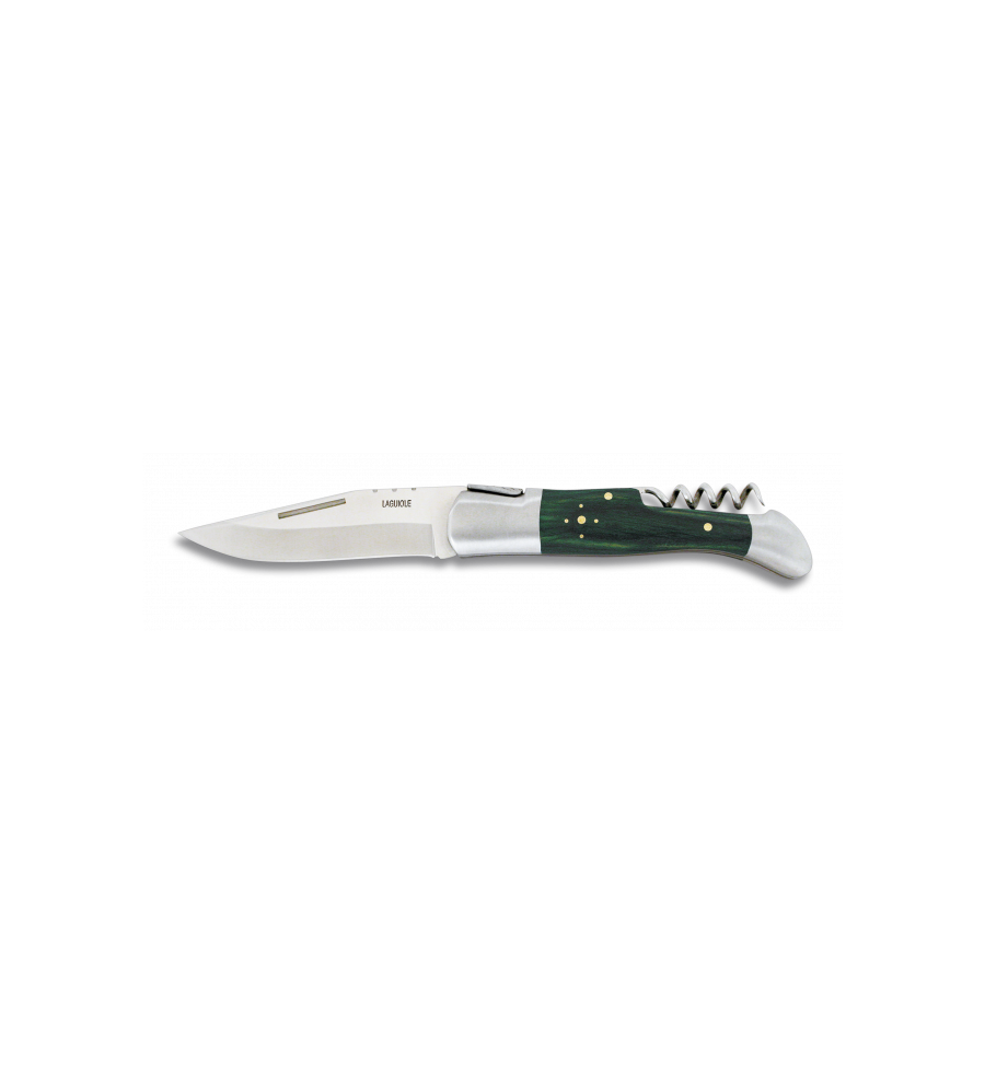 Navaja LAGUIOLE.M.Verde.Sacacorchos.10cm