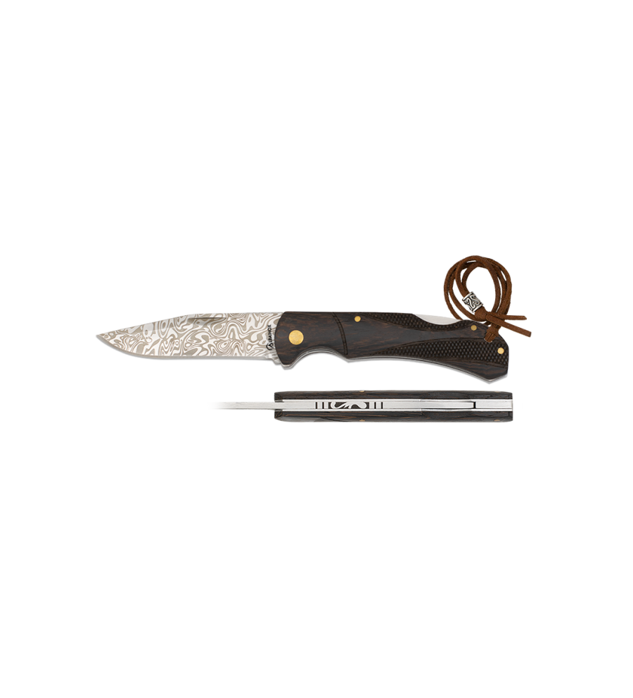 navaja albainox madera decorada 8.5cm