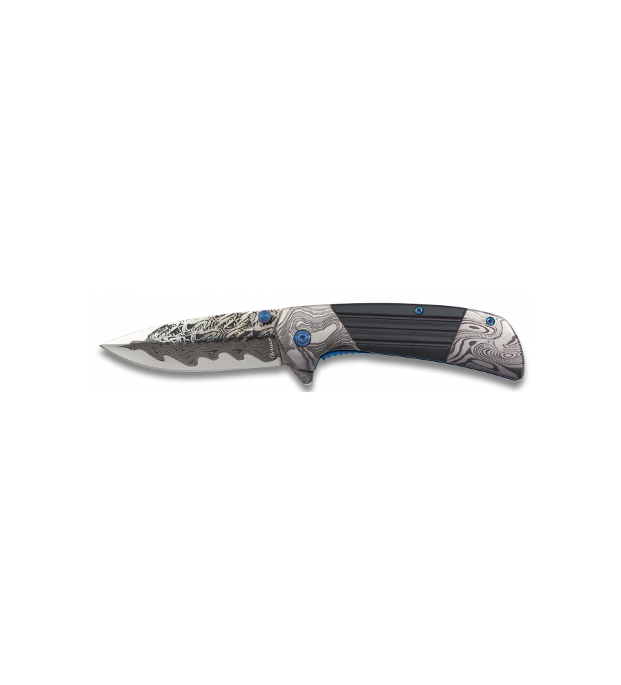navaja Albainox Acero 3D damasco. h: 8.5