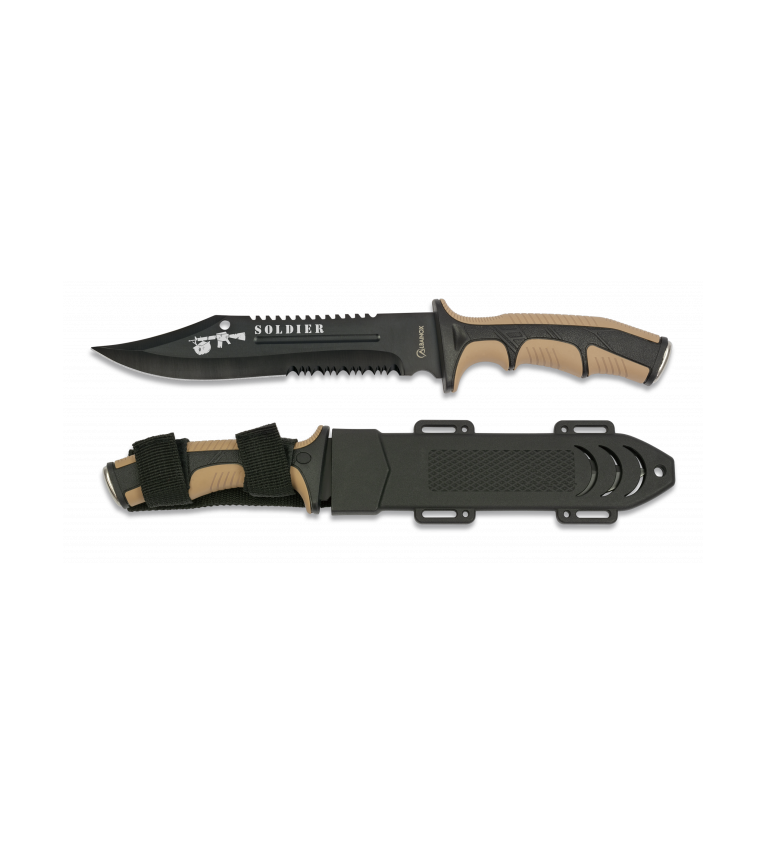 Cuchillo Albainox Soldier coyote. H: 19