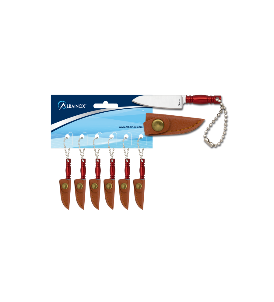 cuchillo Albainox aluminio colores. H. 4