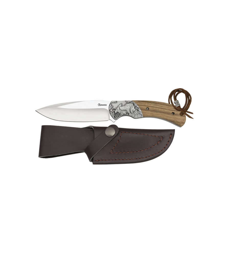 Cuchillo caza Albainox madera virola caz