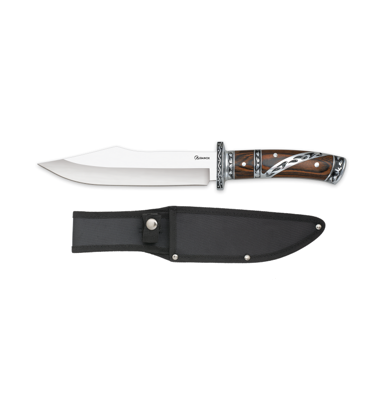 Cuchillo caza Albainox stamina marrón