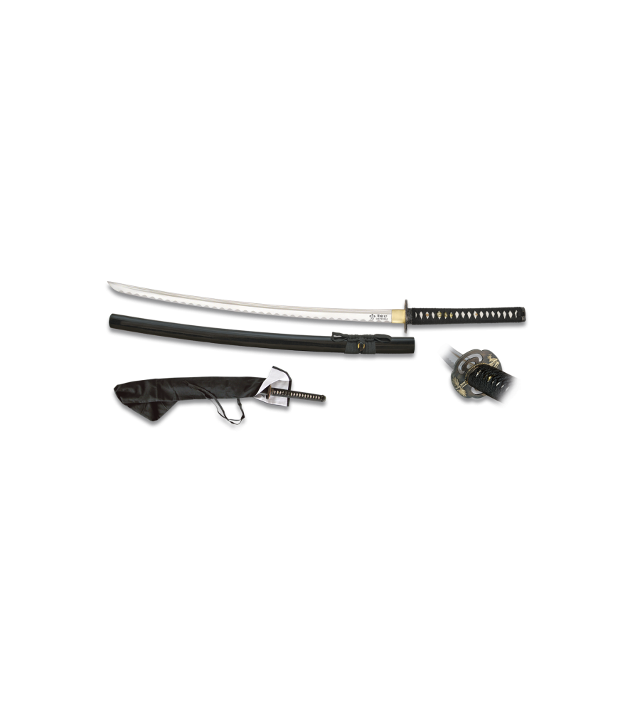 Katana TOLE10 Templada. Peana 69 cm