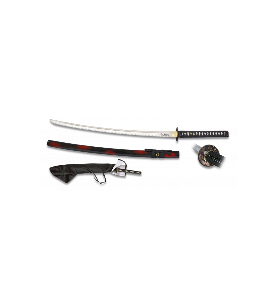 Katana TOLE10 Templada. Peana 69 cm