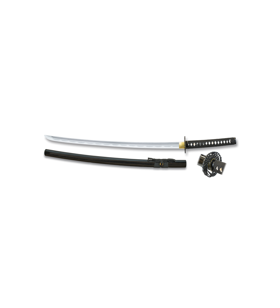 katana negra Tole10 templada al aceite