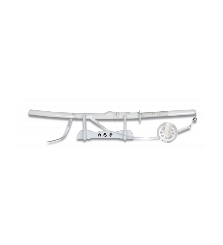Katana TOLE10.Blanco. Peana. Hoja 69 cm