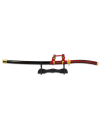 Katana Tole10 Tachi roja / negra c/peana