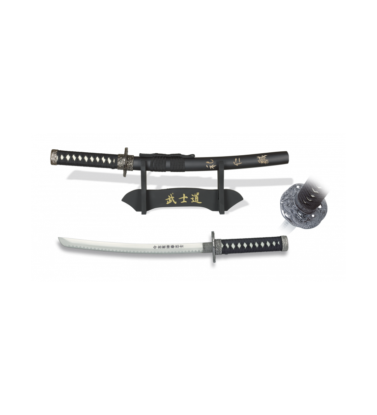Katana TOLE10. Peana. Hoja 28 cm