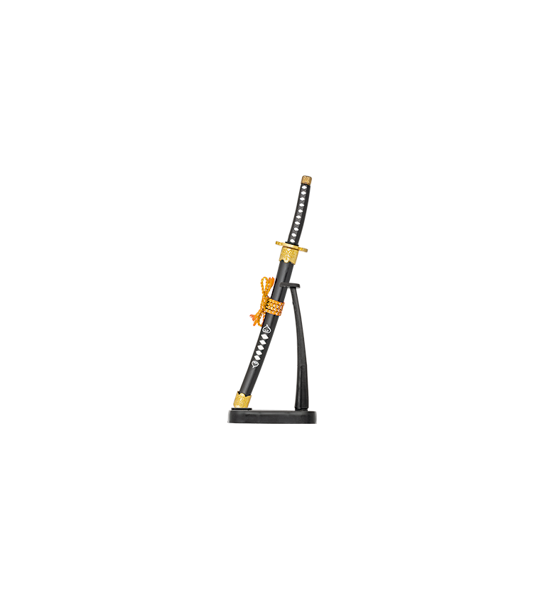Mini Katana negra c/ peana