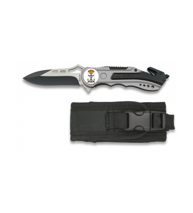 Navaja Albainox gris sin sierra. h:6.5