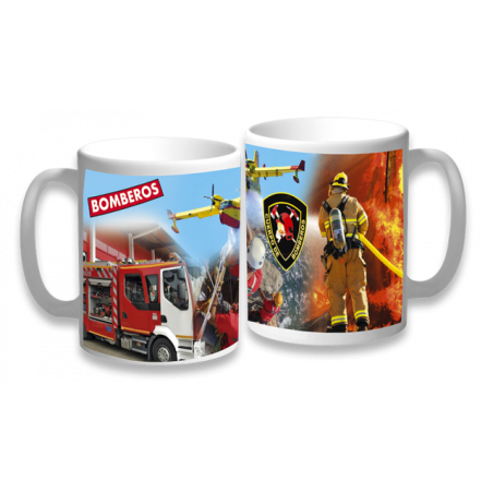 taza ceramica Bomberos