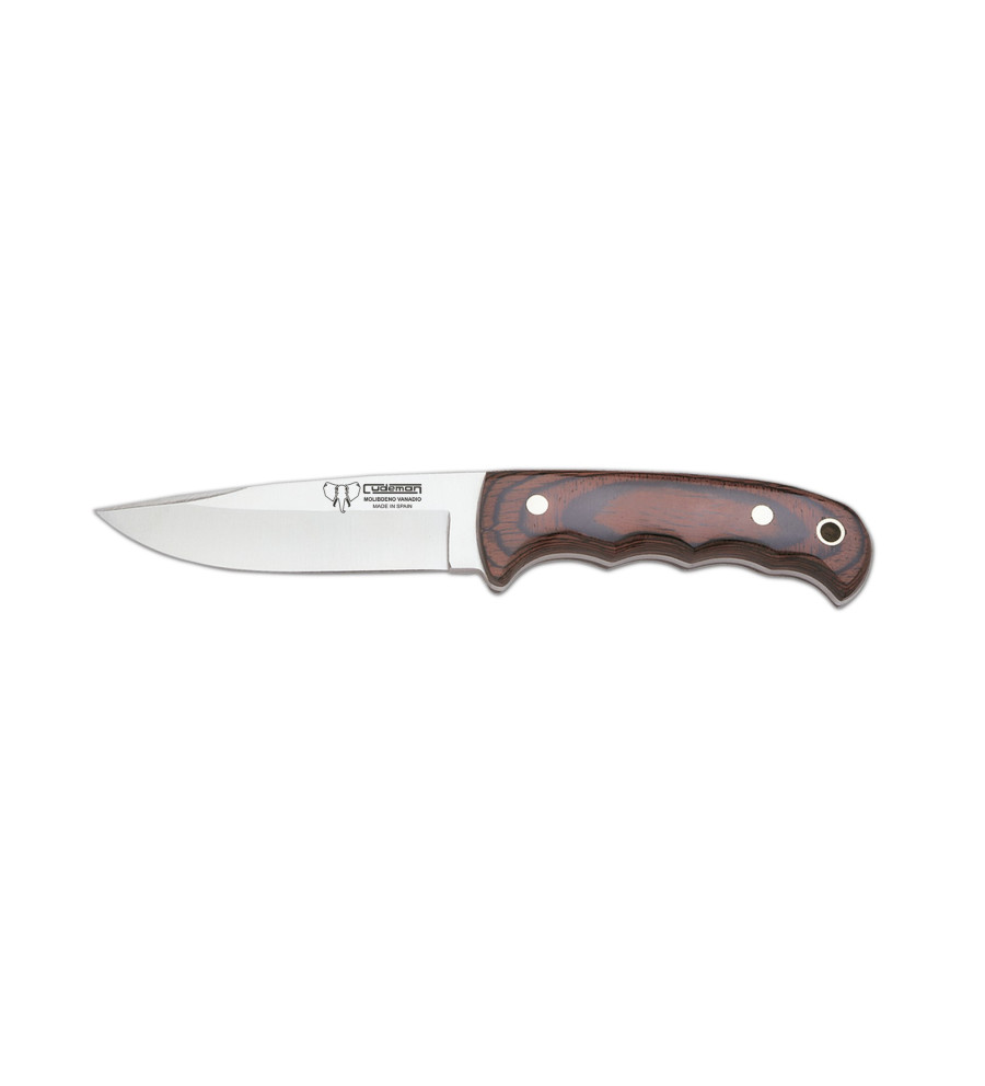 Cuchillo de monte Cudeman Mango de madera roja 147-R