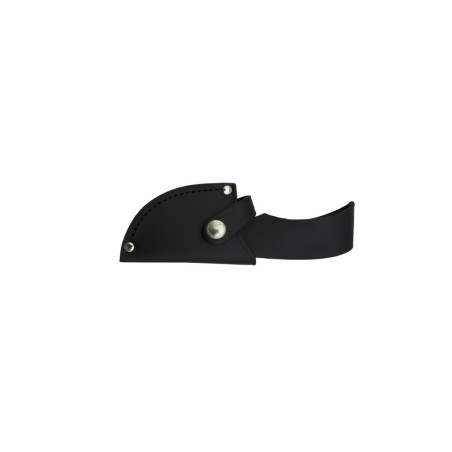 Cuchillo desollador cudeman mango de caucho negro 137-H