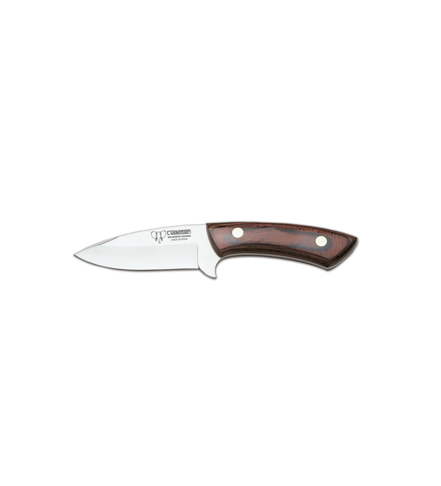 Cuchillo desollador cudeman mango de madera roja 135-R