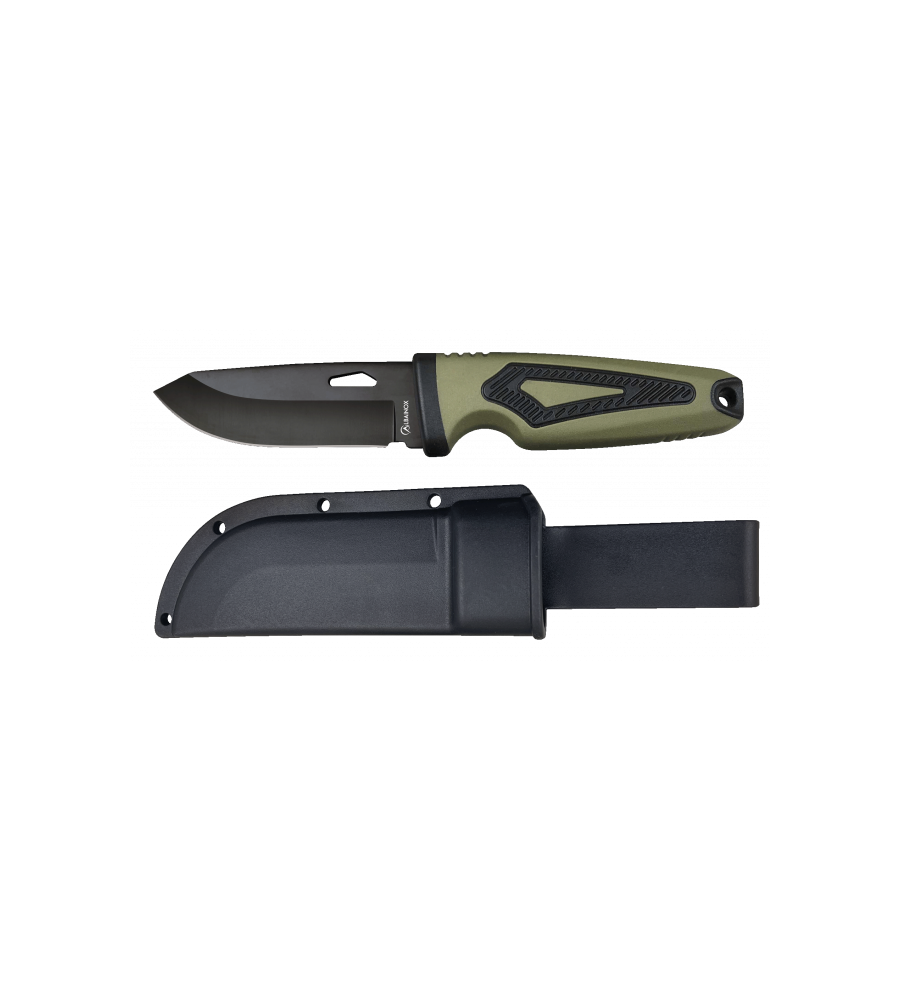 cuchillo Albainox doble inyección verde.