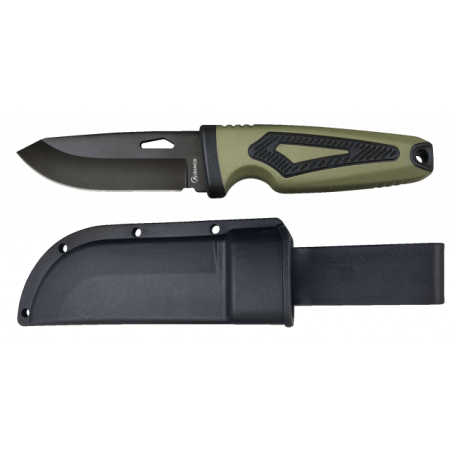 cuchillo Albainox doble inyección verde.