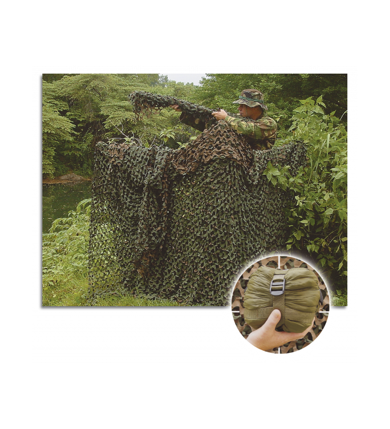 Red CAMOSYSTEM. Camo Verde. 6 x 2.4 m