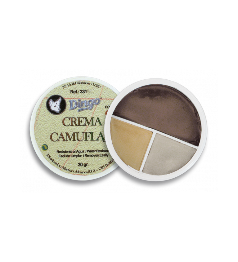 Pintura camuflaje. Tarro 3 colores. 30g