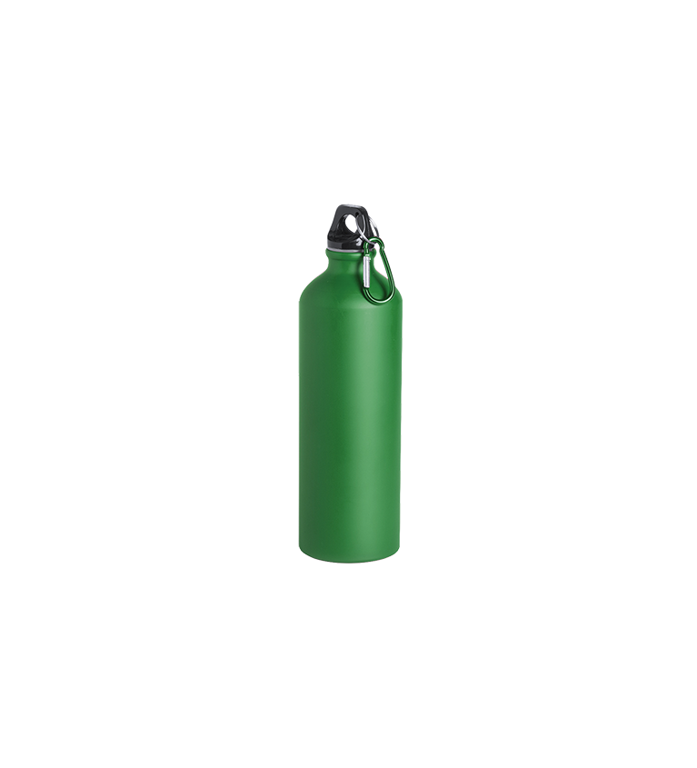 Bidon verde 800 ml con mosqueton Barbari