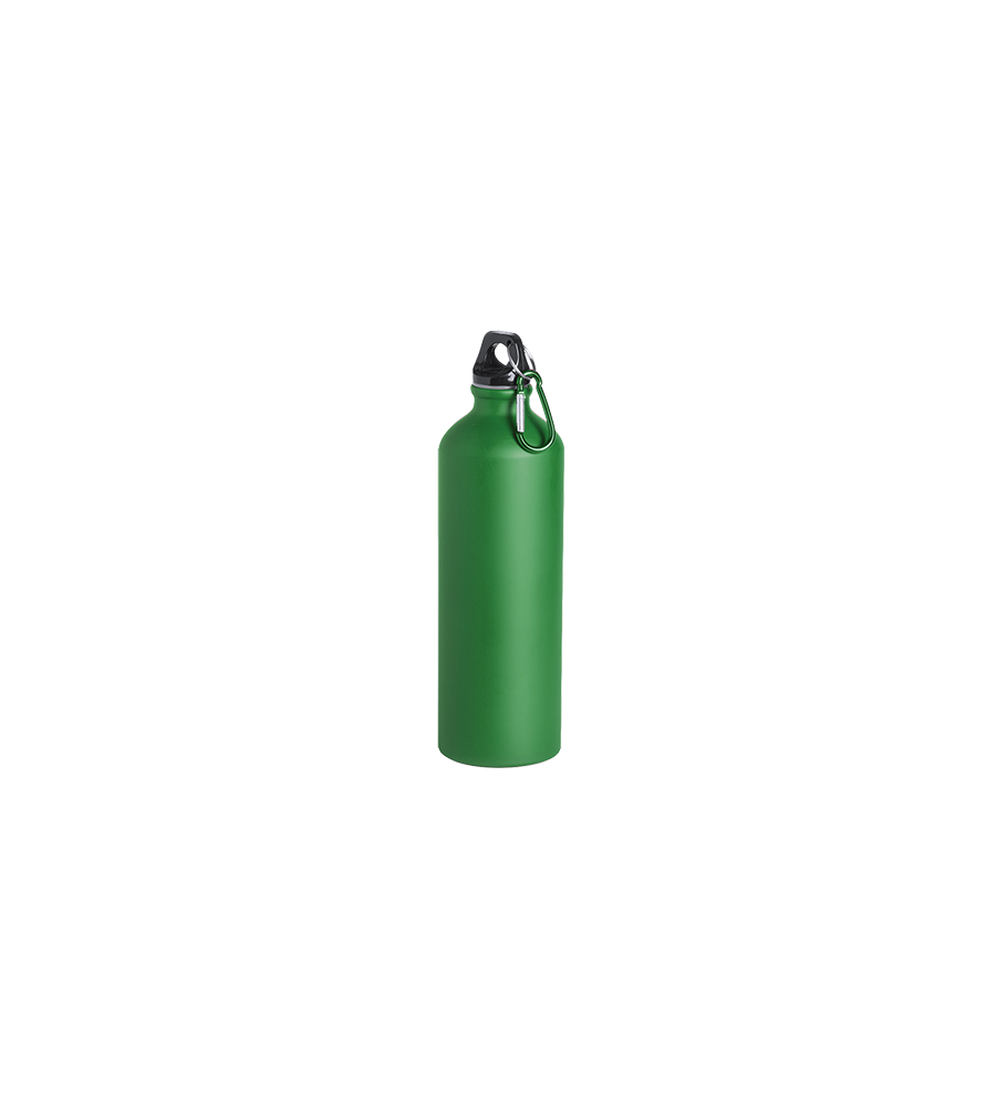 Bidon verde 800 ml con mosqueton Barbari