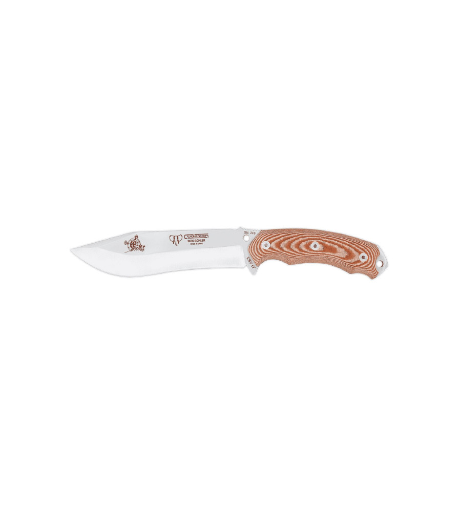 Cuchillo táctico Cudeman Böhler Micarta naranja 125-X