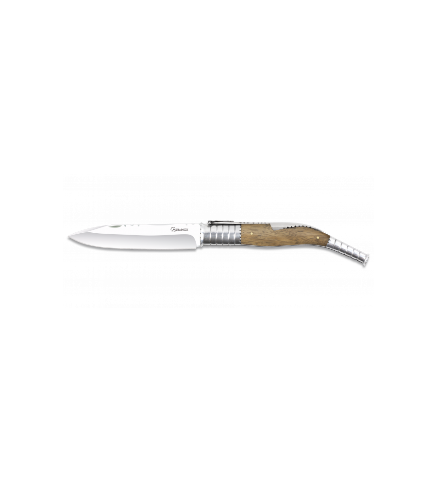 navaja clasica albainox madera zebra. 16