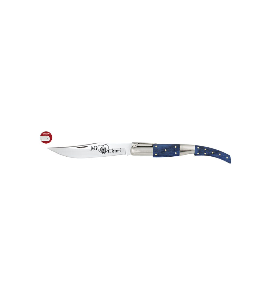 navaja arabe. madera azul. hoja 17 cm
