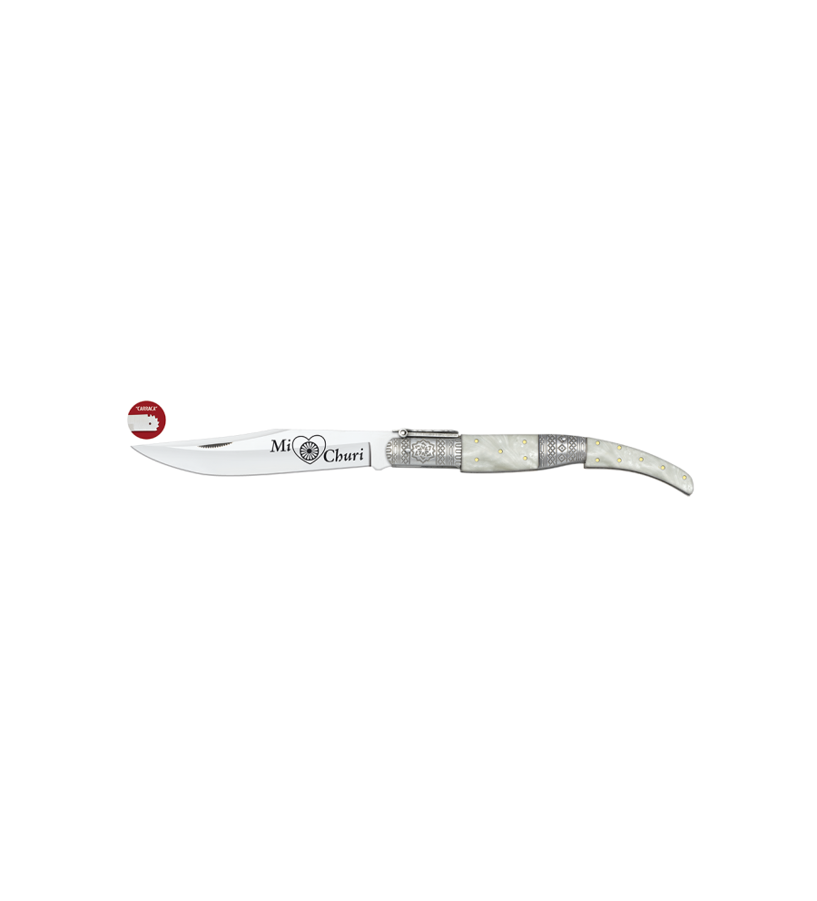 navaja arabe. nacar. hoja 17 cm