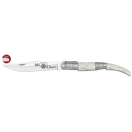 navaja arabe. nacar. hoja 17 cm