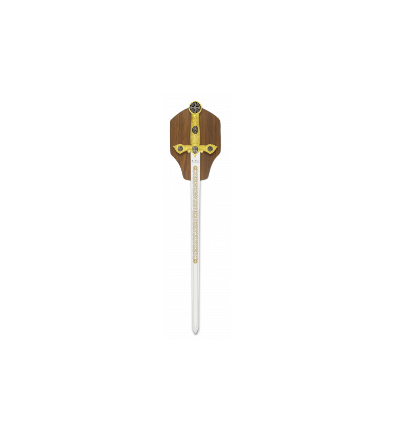 Espada Templaria Tole 10 dorada. H:56.5