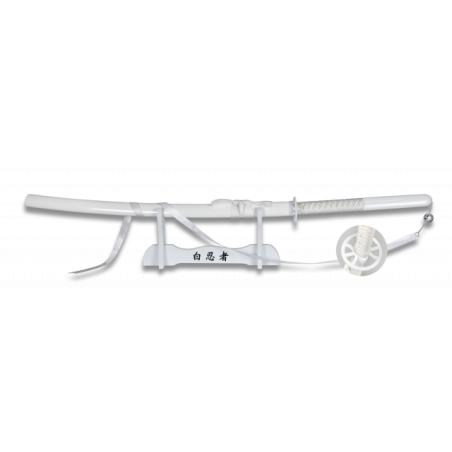 Katana TOLE10.Blanco. Peana. Hoja 69 cm